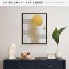 imageMCS Floating Frame with Canvas Included Art Frames for Canvas Paintings with Adhesive Fasteners and Hanging Hardware Black 12 x 16 InchBlack and Gold