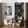 imageMCS Floating Frame with Canvas Included Art Frames for Canvas Paintings with Adhesive Fasteners and Hanging Hardware Black 12 x 16 InchBlack and Gold