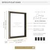 imageMCS Floating Frame with Canvas Included Art Frames for Canvas Paintings with Adhesive Fasteners and Hanging Hardware Black 12 x 16 InchBlack and Gold