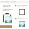 imageMCS Floating Frame with Canvas Included Art Frames for Canvas Paintings with Adhesive Fasteners and Hanging Hardware Black 12 x 16 InchBlack and Gold