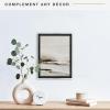 imageMCS Floating Frame with Canvas Included Art Frames for Canvas Paintings with Adhesive Fasteners and Hanging Hardware Black 12 x 16 InchBlack and Silver