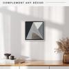 imageMCS Floating Frame with Canvas Included Art Frames for Canvas Paintings with Adhesive Fasteners and Hanging Hardware Black 12 x 16 InchBlack and Silver
