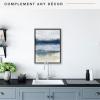 imageMCS Floating Frame with Canvas Included Art Frames for Canvas Paintings with Adhesive Fasteners and Hanging Hardware Black 12 x 16 InchBlack and Silver