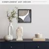 imageMCS Floating Frame with Canvas Included Art Frames for Canvas Paintings with Adhesive Fasteners and Hanging Hardware Black 12 x 16 InchBlack and Silver