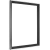 imageMCS Floating Frame with Canvas Included Art Frames for Canvas Paintings with Adhesive Fasteners and Hanging Hardware Black 12 x 16 InchBlack and Silver