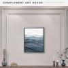 imageMCS Floating Frame with Canvas Included Art Frames for Canvas Paintings with Adhesive Fasteners and Hanging Hardware Black 12 x 16 InchBlack and Silver