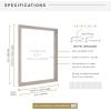 imageMCS Floating Frame with Canvas Included Art Frames for Canvas Paintings with Adhesive Fasteners and Hanging Hardware Black 12 x 16 InchGray