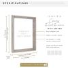 imageMCS Floating Frame with Canvas Included Art Frames for Canvas Paintings with Adhesive Fasteners and Hanging Hardware Black 12 x 16 InchGray