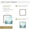 imageMCS Floating Frame with Canvas Included Art Frames for Canvas Paintings with Adhesive Fasteners and Hanging Hardware Black 12 x 16 InchGray
