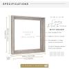 imageMCS Floating Frame with Canvas Included Art Frames for Canvas Paintings with Adhesive Fasteners and Hanging Hardware Black 12 x 16 InchGray