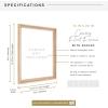 imageMCS Floating Frame with Canvas Included Art Frames for Canvas Paintings with Adhesive Fasteners and Hanging Hardware Black 12 x 16 InchNatural