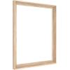 imageMCS Floating Frame with Canvas Included Art Frames for Canvas Paintings with Adhesive Fasteners and Hanging Hardware Black 12 x 16 InchNatural