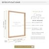imageMCS Floating Frame with Canvas Included Art Frames for Canvas Paintings with Adhesive Fasteners and Hanging Hardware Black 12 x 16 InchNatural