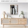 imageMCS Floating Frame with Canvas Included Art Frames for Canvas Paintings with Adhesive Fasteners and Hanging Hardware Black 12 x 16 InchNatural