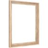 imageMCS Floating Frame with Canvas Included Art Frames for Canvas Paintings with Adhesive Fasteners and Hanging Hardware Black 12 x 16 InchNatural