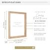imageMCS Floating Frame with Canvas Included Art Frames for Canvas Paintings with Adhesive Fasteners and Hanging Hardware Black 12 x 16 InchNatural