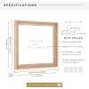 imageMCS Floating Frame with Canvas Included Art Frames for Canvas Paintings with Adhesive Fasteners and Hanging Hardware Black 12 x 16 InchNatural