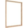 imageMCS Floating Frame with Canvas Included Art Frames for Canvas Paintings with Adhesive Fasteners and Hanging Hardware Black 12 x 16 InchNatural