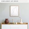 imageMCS Floating Frame with Canvas Included Art Frames for Canvas Paintings with Adhesive Fasteners and Hanging Hardware Black 12 x 16 InchNatural