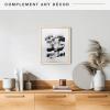 imageMCS Floating Frame with Canvas Included Art Frames for Canvas Paintings with Adhesive Fasteners and Hanging Hardware Black 12 x 16 InchNatural Woodgrain