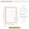 imageMCS Floating Frame with Canvas Included Art Frames for Canvas Paintings with Adhesive Fasteners and Hanging Hardware Black 12 x 16 InchNatural Woodgrain