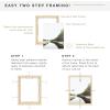 imageMCS Floating Frame with Canvas Included Art Frames for Canvas Paintings with Adhesive Fasteners and Hanging Hardware Black 12 x 16 InchNatural Woodgrain