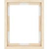 imageMCS Floating Frame with Canvas Included Art Frames for Canvas Paintings with Adhesive Fasteners and Hanging Hardware Black 12 x 16 InchNatural Woodgrain