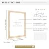 imageMCS Floating Frame with Canvas Included Art Frames for Canvas Paintings with Adhesive Fasteners and Hanging Hardware Black 12 x 16 InchNatural Woodgrain