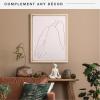 imageMCS Floating Frame with Canvas Included Art Frames for Canvas Paintings with Adhesive Fasteners and Hanging Hardware Black 12 x 16 InchNatural Woodgrain