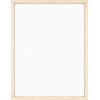 imageMCS Floating Frame with Canvas Included Art Frames for Canvas Paintings with Adhesive Fasteners and Hanging Hardware Black 12 x 16 InchNatural Woodgrain