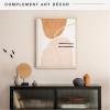 imageMCS Floating Frame with Canvas Included Art Frames for Canvas Paintings with Adhesive Fasteners and Hanging Hardware Black 12 x 16 InchNatural Woodgrain