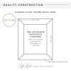 imageMCS Floating Frame with Canvas Included Art Frames for Canvas Paintings with Adhesive Fasteners and Hanging Hardware Black 12 x 16 InchNatural Woodgrain