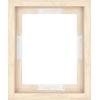 imageMCS Floating Frame with Canvas Included Art Frames for Canvas Paintings with Adhesive Fasteners and Hanging Hardware Black 12 x 16 InchNatural Woodgrain