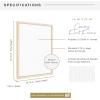 imageMCS Floating Frame with Canvas Included Art Frames for Canvas Paintings with Adhesive Fasteners and Hanging Hardware Black 12 x 16 InchNatural Woodgrain