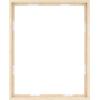 imageMCS Floating Frame with Canvas Included Art Frames for Canvas Paintings with Adhesive Fasteners and Hanging Hardware Black 12 x 16 InchNatural Woodgrain