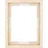 imageMCS Floating Frame with Canvas Included Art Frames for Canvas Paintings with Adhesive Fasteners and Hanging Hardware Black 12 x 16 InchNatural Woodgrain