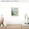 imageMCS Floating Frame with Canvas Included Art Frames for Canvas Paintings with Adhesive Fasteners and Hanging Hardware Black 12 x 16 InchNatural Woodgrain