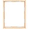 imageMCS Floating Frame with Canvas Included Art Frames for Canvas Paintings with Adhesive Fasteners and Hanging Hardware Black 12 x 16 InchNatural Woodgrain