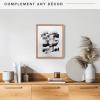imageMCS Floating Frame with Canvas Included Art Frames for Canvas Paintings with Adhesive Fasteners and Hanging Hardware Black 12 x 16 InchWalnut woodgrain