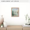 imageMCS Floating Frame with Canvas Included Art Frames for Canvas Paintings with Adhesive Fasteners and Hanging Hardware Black 12 x 16 InchWalnut woodgrain