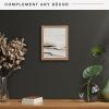 imageMCS Floating Frame with Canvas Included Art Frames for Canvas Paintings with Adhesive Fasteners and Hanging Hardware Black 12 x 16 InchWalnut woodgrain