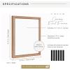 imageMCS Floating Frame with Canvas Included Art Frames for Canvas Paintings with Adhesive Fasteners and Hanging Hardware Black 12 x 16 InchWalnut woodgrain