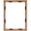 imageMCS Floating Frame with Canvas Included Art Frames for Canvas Paintings with Adhesive Fasteners and Hanging Hardware Black 12 x 16 InchWalnut woodgrain