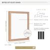 imageMCS Floating Frame with Canvas Included Art Frames for Canvas Paintings with Adhesive Fasteners and Hanging Hardware Black 12 x 16 InchWalnut woodgrain