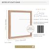 imageMCS Floating Frame with Canvas Included Art Frames for Canvas Paintings with Adhesive Fasteners and Hanging Hardware Black 12 x 16 InchWalnut woodgrain