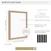 imageMCS Floating Frame with Canvas Included Art Frames for Canvas Paintings with Adhesive Fasteners and Hanging Hardware Black 12 x 16 InchWalnut woodgrain