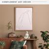 imageMCS Floating Frame with Canvas Included Art Frames for Canvas Paintings with Adhesive Fasteners and Hanging Hardware Black 12 x 16 InchWalnut woodgrain
