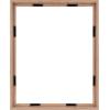 imageMCS Floating Frame with Canvas Included Art Frames for Canvas Paintings with Adhesive Fasteners and Hanging Hardware Black 12 x 16 InchWalnut woodgrain