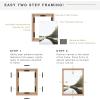 imageMCS Floating Frame with Canvas Included Art Frames for Canvas Paintings with Adhesive Fasteners and Hanging Hardware Black 12 x 16 InchWalnut woodgrain