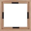 imageMCS Floating Frame with Canvas Included Art Frames for Canvas Paintings with Adhesive Fasteners and Hanging Hardware Black 12 x 16 InchWalnut woodgrain